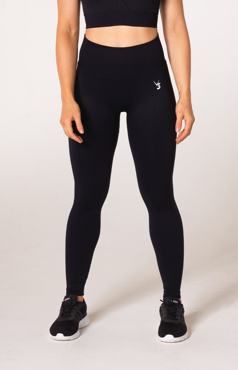V3 Apparel Women's Define seamless scrunch bum shaping high waisted leggings in Black Marl – Squat proof sports tights for Gym workouts training, Running, yoga, bodybuilding and bikini fitness.